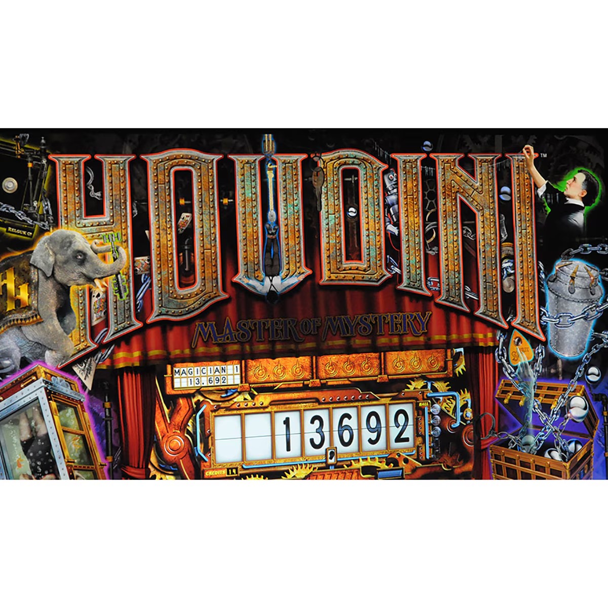 American Pinball Houdini Master of Mystery Pinball Machine - Classic Edition - Image 10
