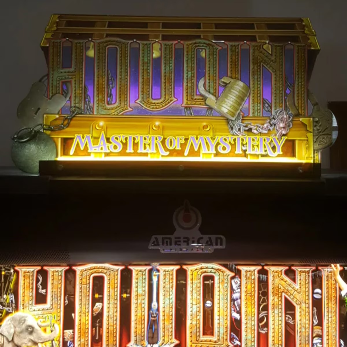 American Pinball Houdini Master of Mystery Pinball Machine - Deluxe Edition - Image 3
