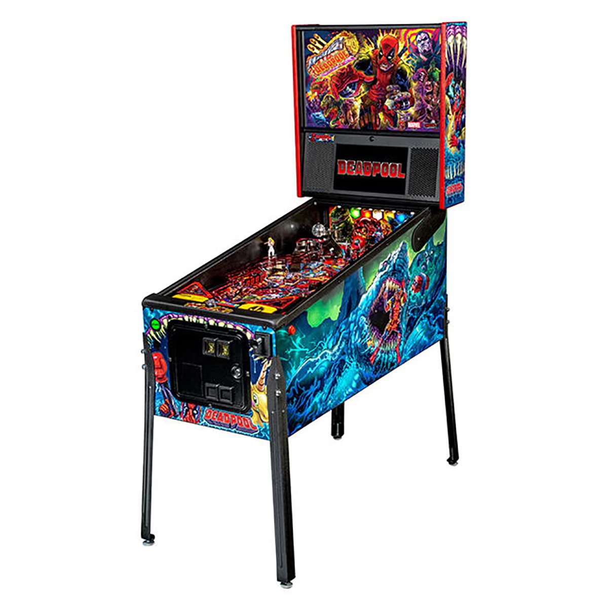 Stern Deadpool Premium Pinball Machine with Installed Shaker Motor
