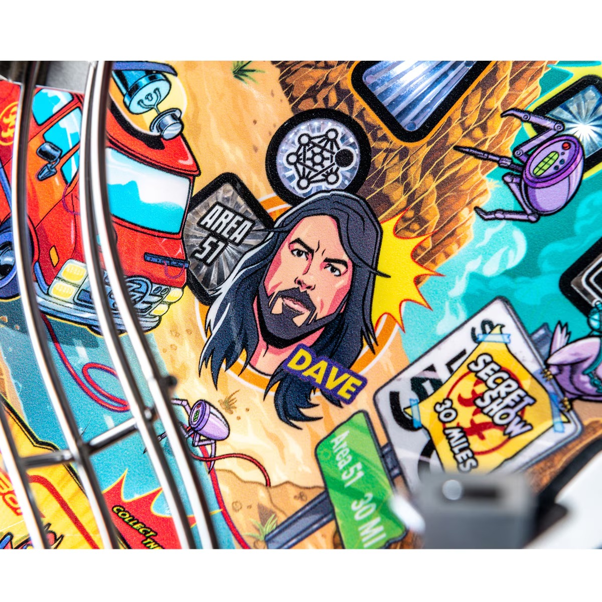 Stern Foo Fighters Pinball Machine - Pro - Image 9