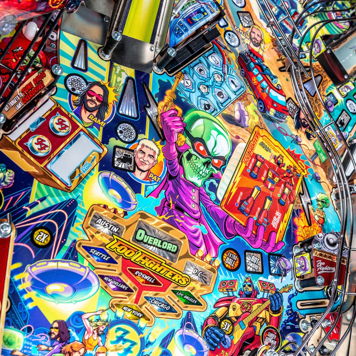 Stern Foo Fighters Pinball Machine - Pro - Image 13