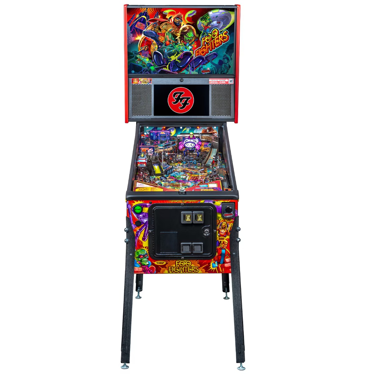Stern Foo Fighters Premium Pinball Machine with Installed Shaker Motor