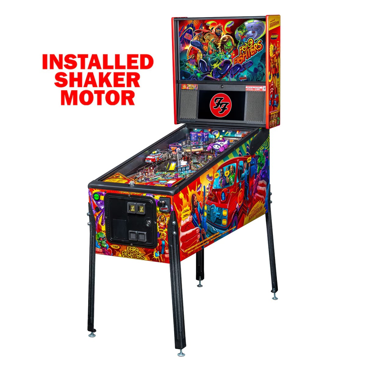 Stern Foo Fighters Premium Pinball Machine with Installed Shaker Motor - Image 5