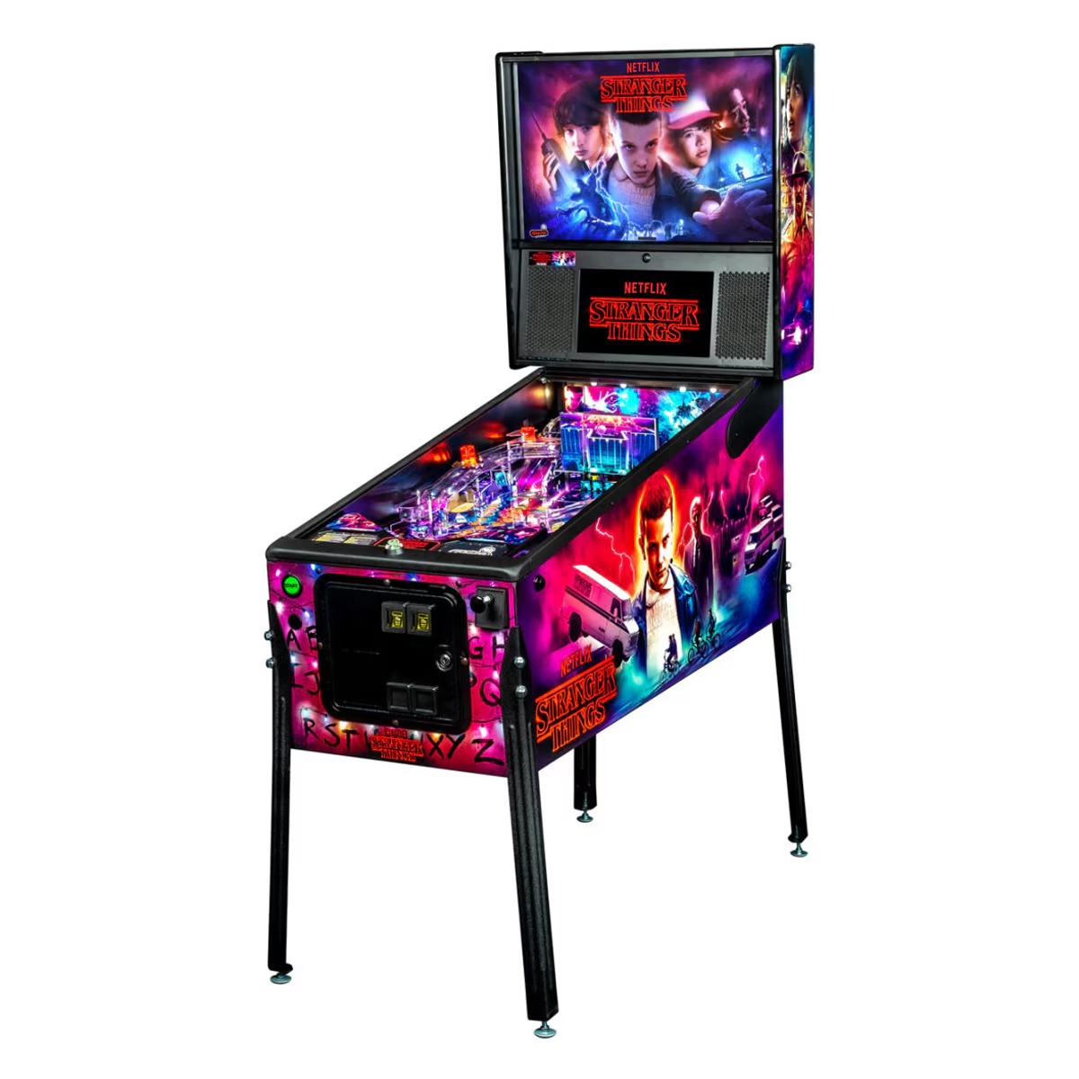 Stern Stranger Things Pro Pinball Machine with Installed Shaker Motor - Image 5