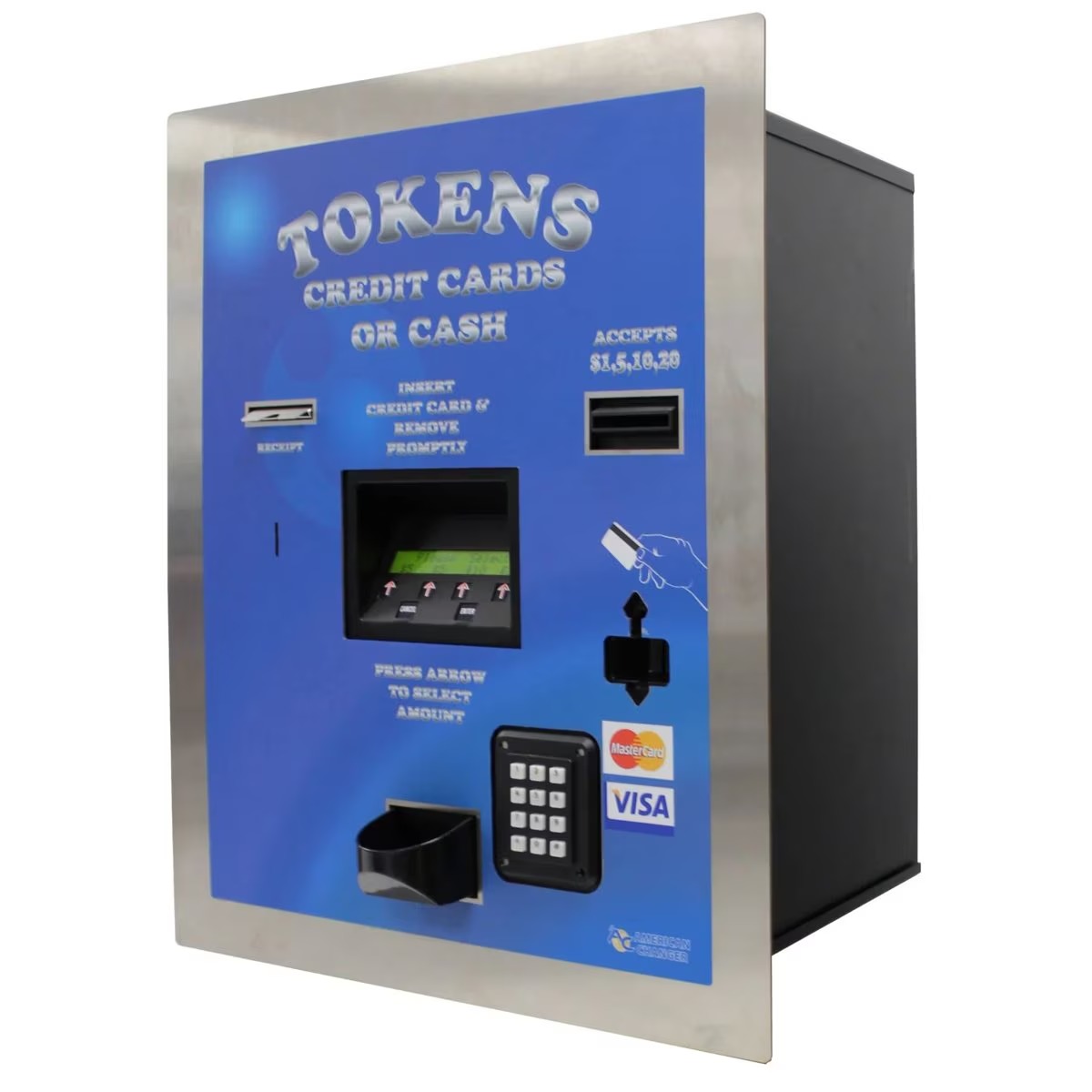 American Changer – AC2207 Cash, Coin & Credit Card Token Dispenser ...