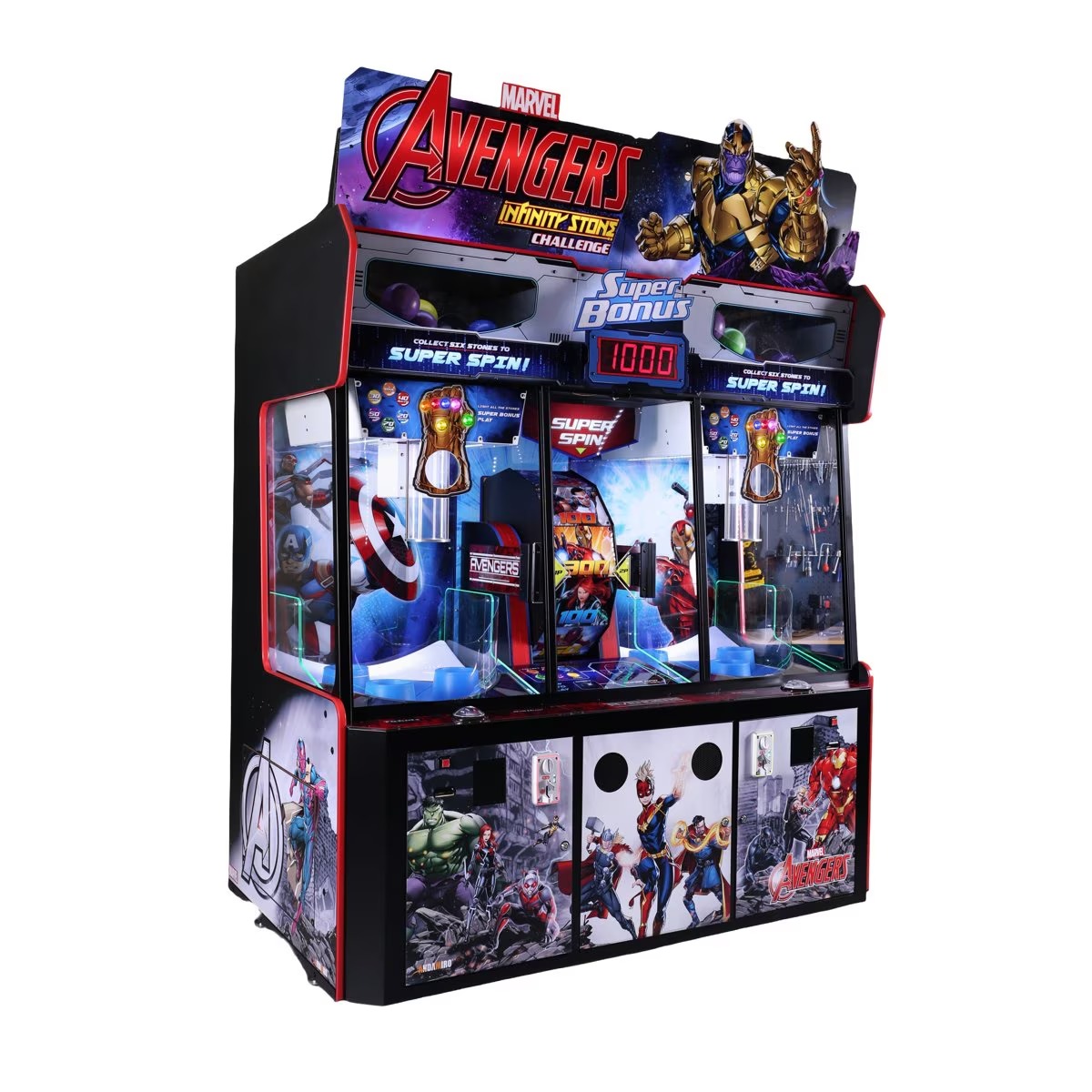 Andamiro Marvel Avengers Infinity Stone Challenge Ticket Redemption Arcade Game