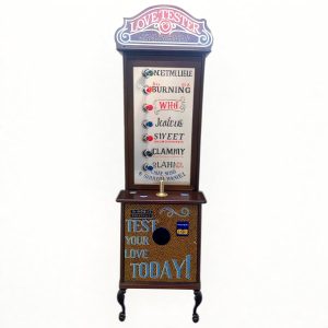 Love Tester Nostalgic Arcade Machine With LED Sign Topper
