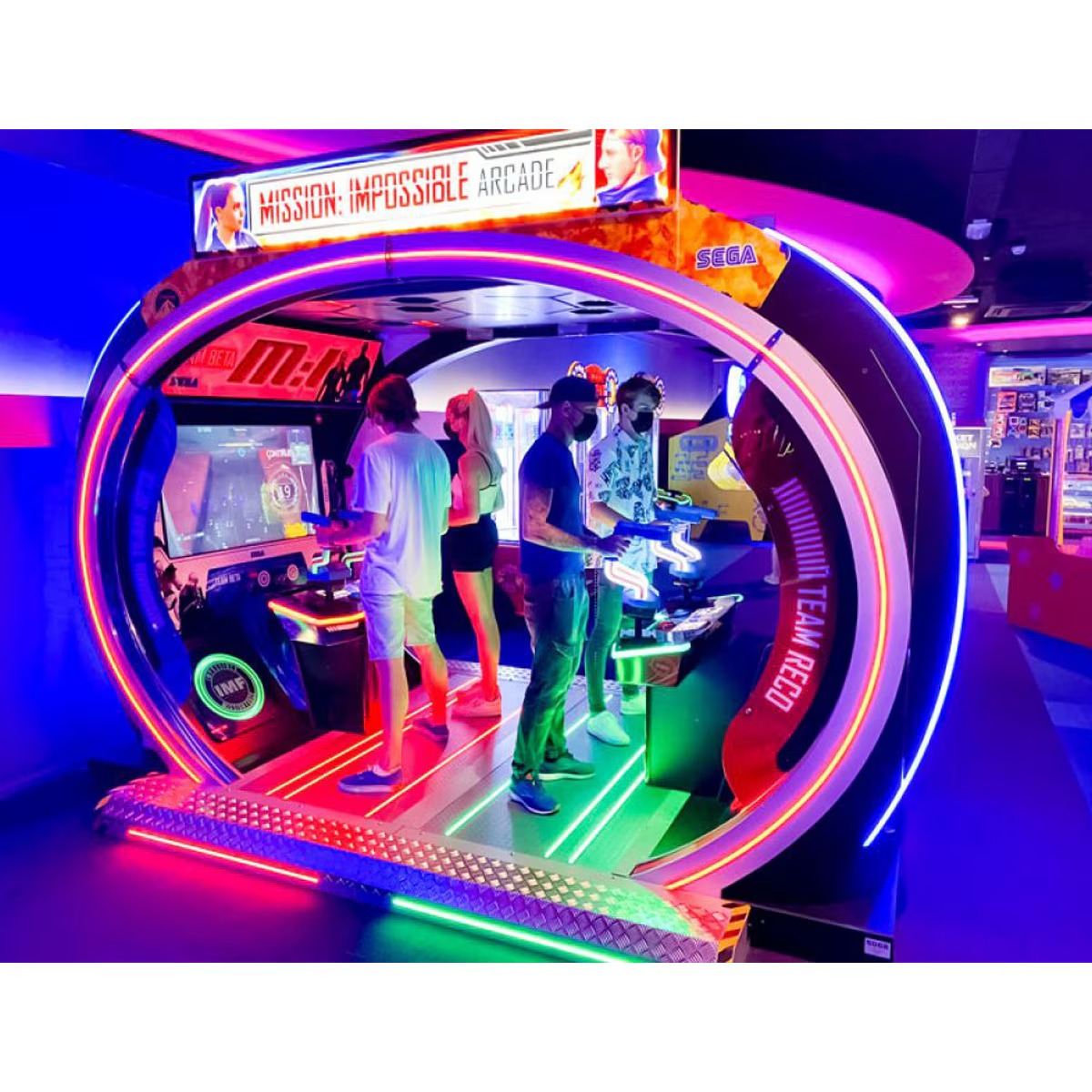 SEGA Mission Impossible Deluxe Arcade Gun Shooting Video Game - 4 Players - Image 4