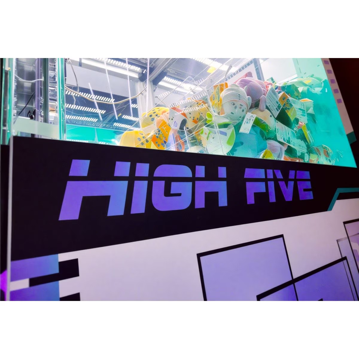 Sega High Five Toy Plush Crane Claw Machine